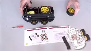Assemble Elegoo Smart Car Arduino+ESP32 Robot KIT V4.0 Step 12: Install the Wheels