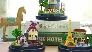 Румбокс / интерьерный конструктор под куполом / музыкальная шкатулка с подстветкой