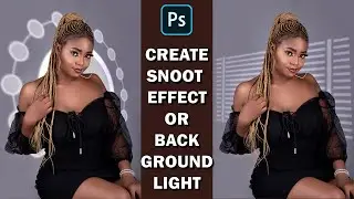 create snoots effects or background light with photoshop