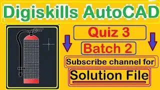 Digiskills Autocad quiz 3 batch 2 digiskills | complete Autocad guide of quiz no 3 batch 2