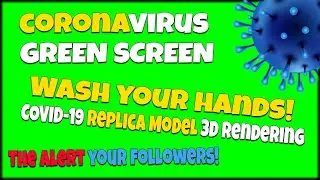 Coronavirus Green Screen - 3D Model