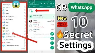 Gb whatsapp 10 screate settings | GB whatsapp A to z all features in hindi | GB whatsapp uses