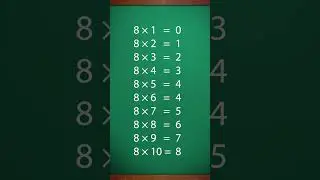 Как выучить таблицу умножения на 8? ✖️8️⃣ 