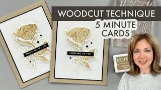 Woodcut Technique - 5 Minute Cards