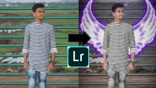 Neon wings photo editing like its me | lightroom | picsart || FK Demon