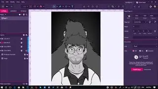 WIP#005-Coloring [Grayscale]-Professor Harrison-Gravit Designer