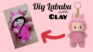 Diy Labubu At Home 😍 | Easy and simple | labubu with clay |@MuktiArticulate