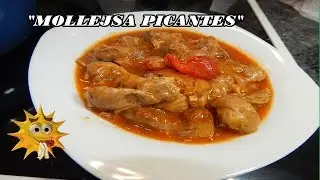 COMO HACER MOLLEJAS DE POLLO PICANTE/receta económica y fácil