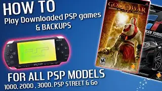 Play downloaded & backup games on your PSP! Works for every model of PSP