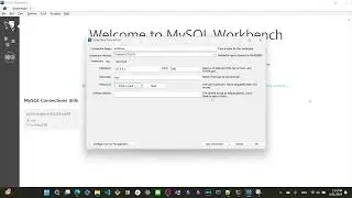 Demo of create a new connection to database in MySQL workbench