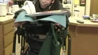Daniel2008 walks in his Rifton Gait Trainer
