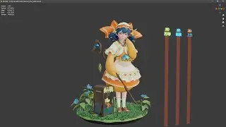 Blender 3Dprint style character