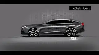 How to draw a car | car render #day1 #thesketchgeek