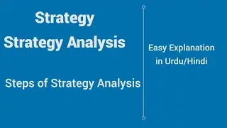 Strategy | Strategy Analysis | Steps | Urdu/Hindi