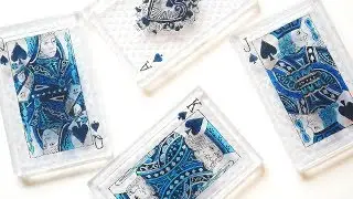 冬のつとめ。ステンドグラスみたいなトランプ作り。　diy craft playing cards like stained glass