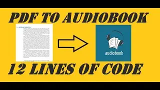 HOW TO CONVERT BORING PDFs INTO AUDIOBOOKS 🎧📘USING PYTHON || PYTHON  TUTORIAL IN HINDI