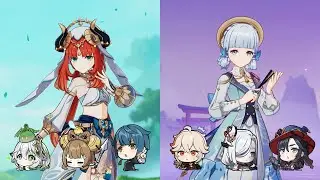 Nilou Hyperbloom o & Ayaka Permafreeze | Spiral Abyss 4.1 Floor 12