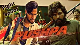 Pushpa fight spoof hindi || Full video || Fight spoof || Allu arjun | Action fanz.