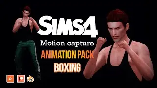 Animation pack BOXING - For Machinima Sims 4 - motion capture