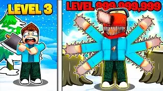 BECOMING LEVEL 99999 IN TIMBER CHAMPIONS ROBLOX!!