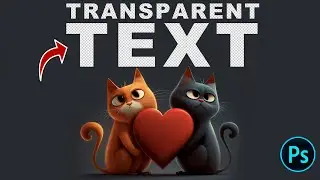 Create Transparent Text on the Photo with Knockout Tool in Photoshop