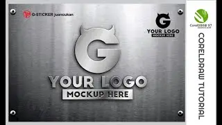 how to make a RISING METAL LOGO MOCKUP in coreldraw