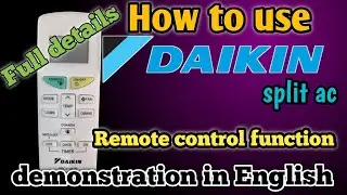 Daikin AC Remote Functions Explained | Easy English Guide