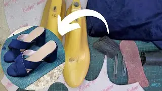 How to make block heel slippers