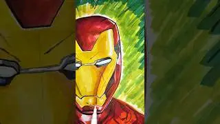 Drawing Iron Man with Ohuhu Markers #art #markers #ohuhumarkers #ironman