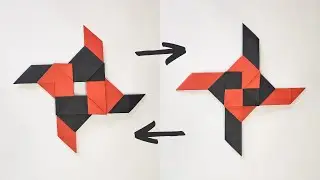 Origami TRANSFORMER SHURIKEN | How to make a ninja star
