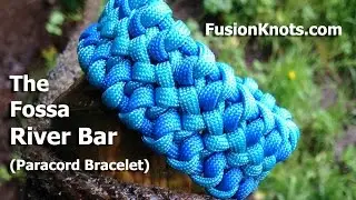 How to Make a Fossa River Bar, Paracord Bracelet by TIAT