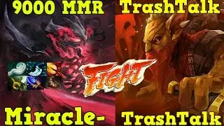 Miracle-  9000+ MMR Shadow Fiend  vs TrashTalk Bounty -  Ranked Match Gameplay Dota 2