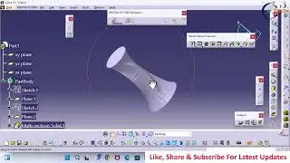 34. Multi-Section Solid in CATIA