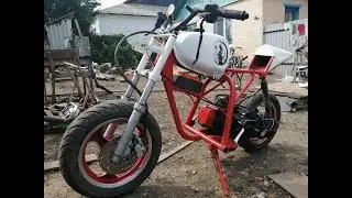 Мини байк из скутера. Вторая версия - Сборка