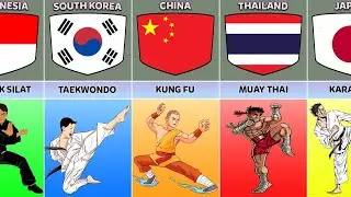 Martial Arts From Different Countries  |Comparison