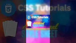 How to add Style Sheet to the html page ? | CSS | Html #coding #learncss  #html #css #tutorial