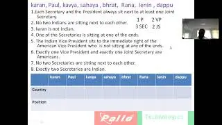 seating arrangement double row and circular seating arrangements
