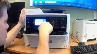 МФУ который изменил мое отношение к офисным струйным принтерам Epson m5799 Распаковка