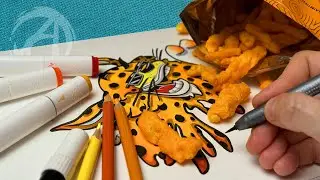 COMO TRANSFORMEI MANCHAS DE DEDOS DE CHEETOS EM DESENHO com a Dai Oliveira