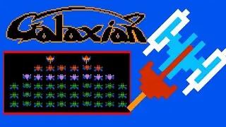 Galaxian  (FC · Famicom) video game port | 21-round session 🎮