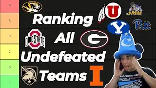 Ranking all the Undefeated the Teams - Who Will Finish without a loss