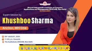 Ms. Khushboo Sharma | Anchor, MH One and Poetess  | Induction Programme | BVICAM