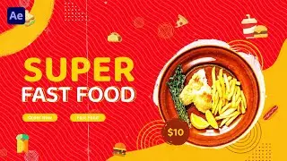 Fast Food Promo In After Effects | After Effects Tutorial | Effect For You