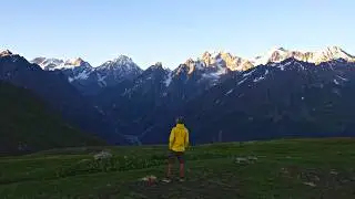 Scenic Hiking in the Caucasus Mountains