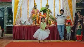 चारकोप सेक्टर 1  साई निकेतन को ऑप हाउसिंग सोसायटी सत्यनारायण पूजा निमित्त लहान मुलांचे नृत्य