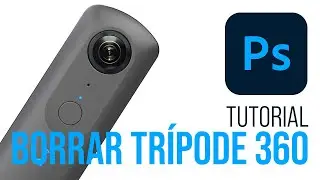 Como borrar el trípode en una fotografía 360º con Photoshop | Tutorial