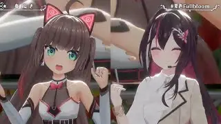 Natsuiro Matsuri, AZKi - Harumodoki (春擬き) | by やなぎなぎ [Live 3D]