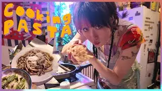 캐나다 에어비앤비 주방에서 해먹은 파스타! Cooking Pasta at Jordan's Kitchen