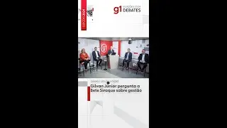 Gilvan Júnior pergunta a Bete Siraque sobre gestão | Eleições municipais Santo André