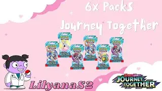 Unboxing 6x Pokemon Journey Together Packs by Lilyana💜 #unboxing #pokemon #pokemoncards